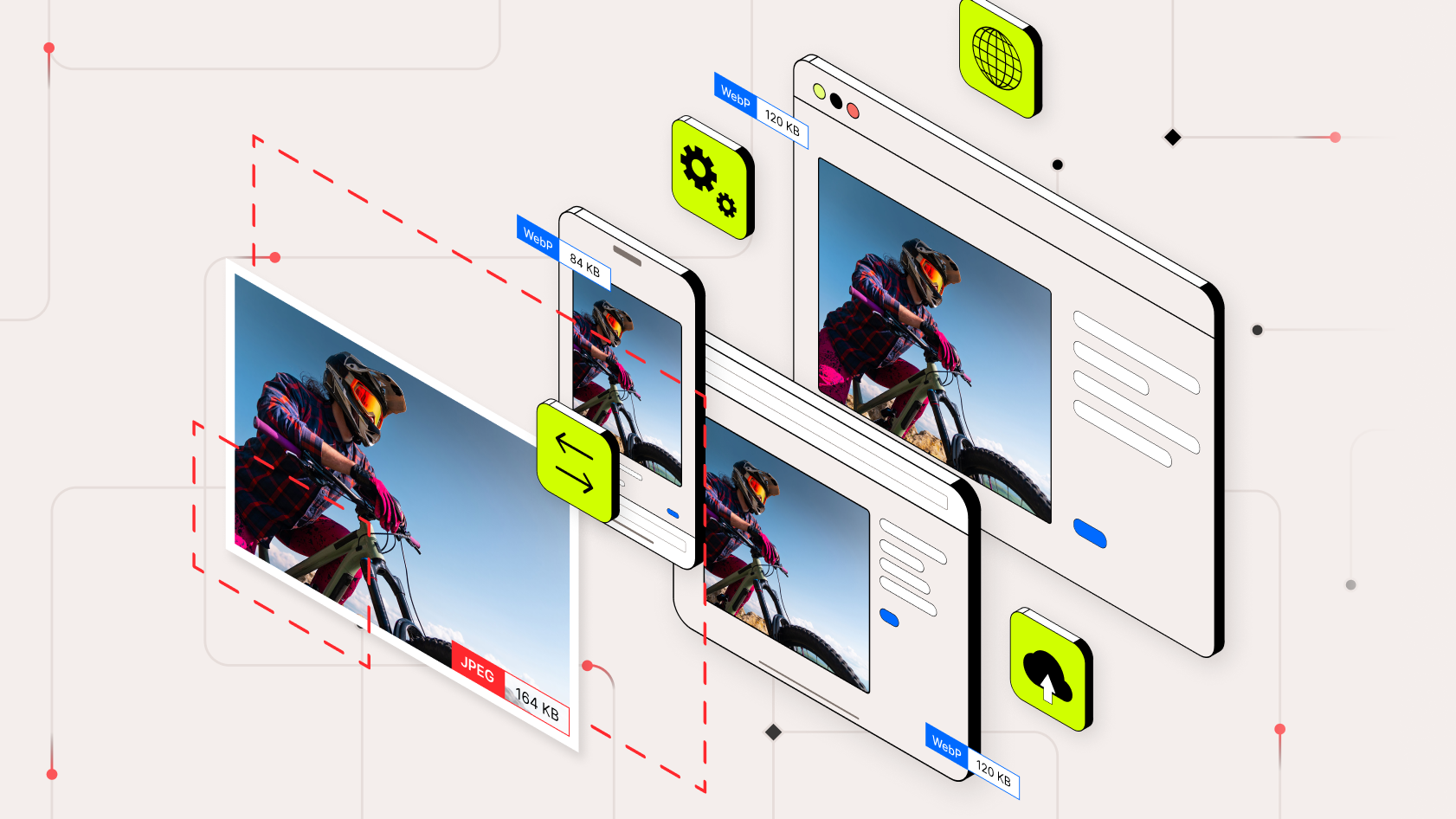 Illustrazione hero l Image optimizer