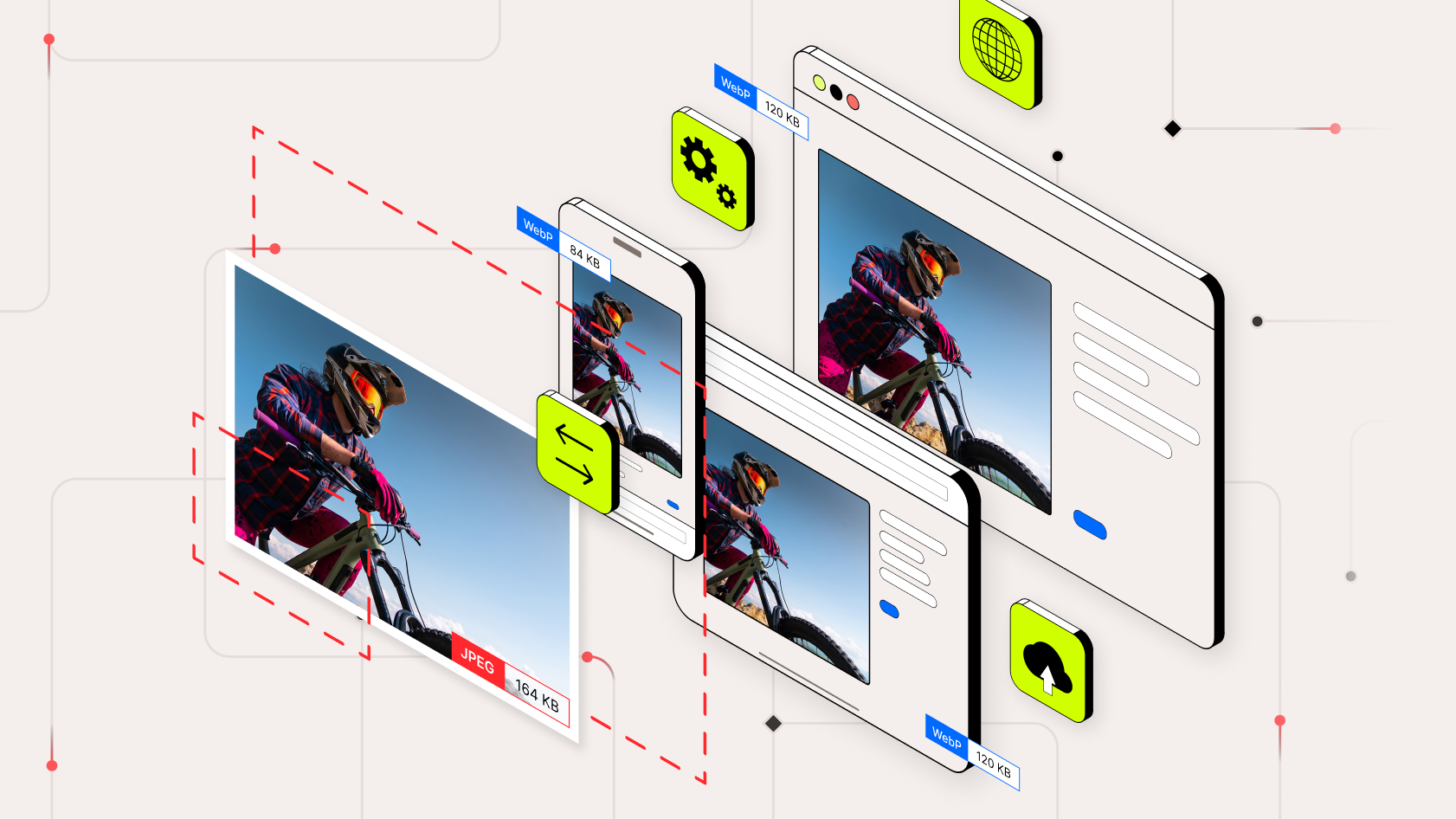 ヒーローイラストImage Optimizer