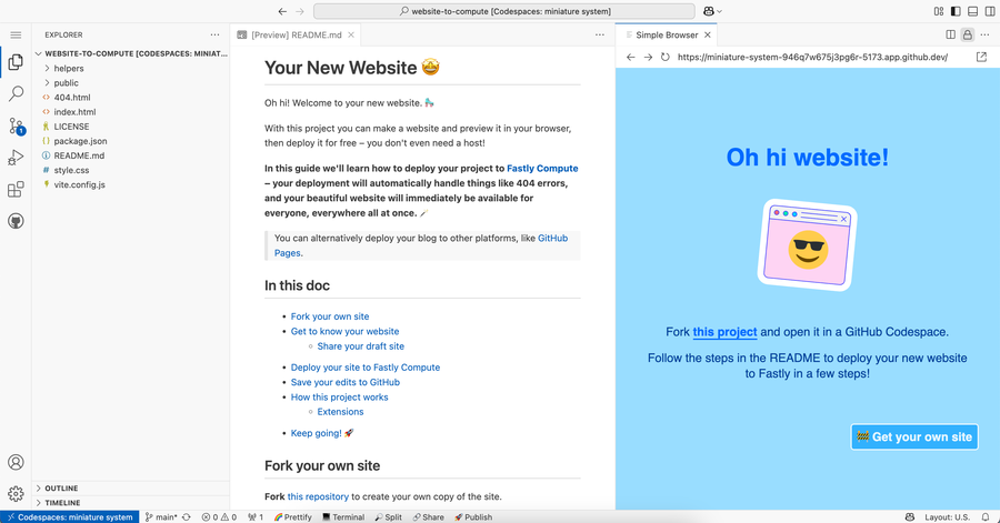 Your new website, build your own website