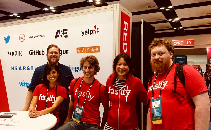 Fastly booth team photo