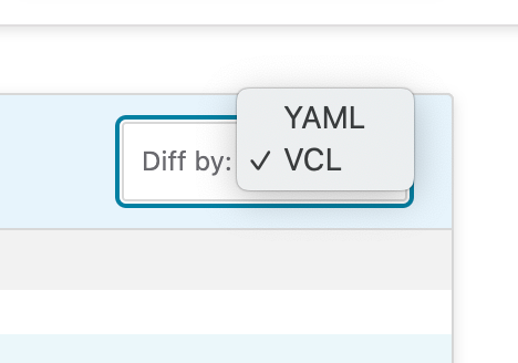 Yaml Vcl selection