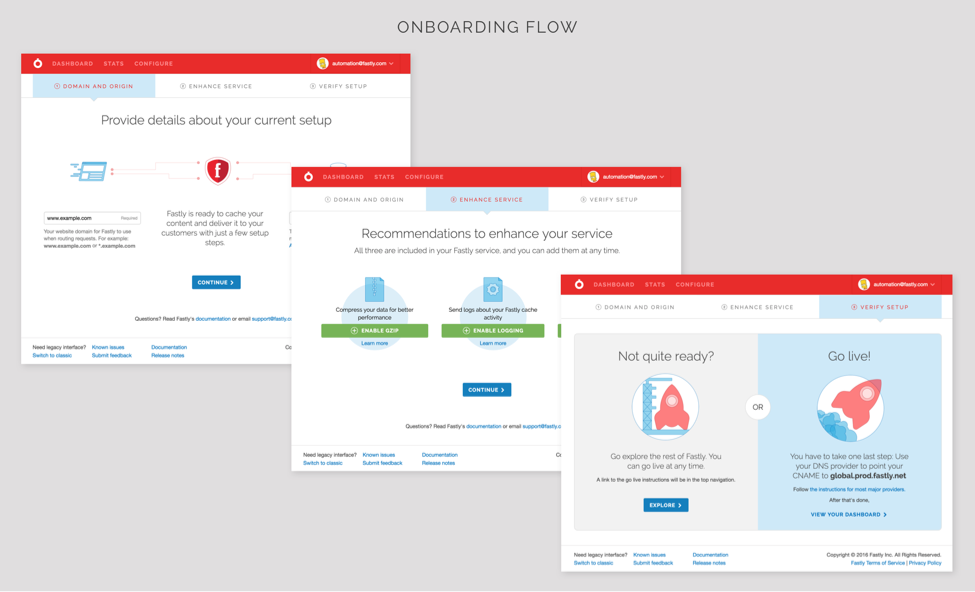 onboarding flow