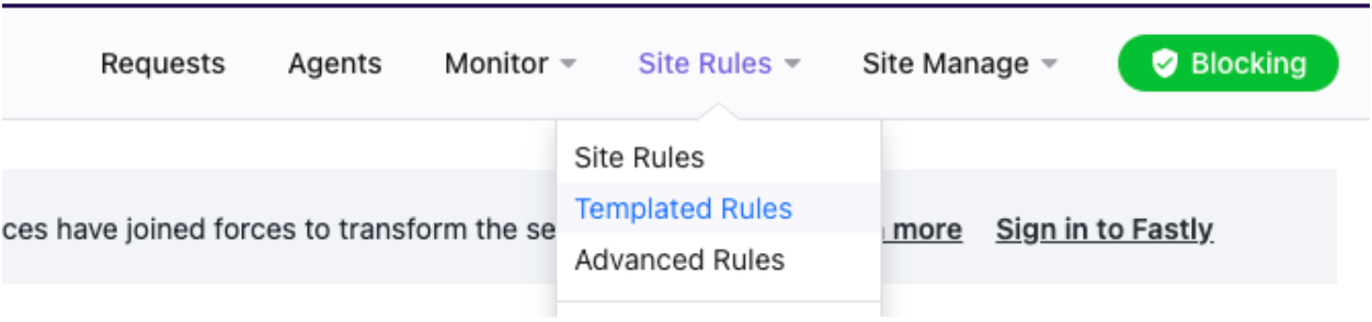 Templated Rules