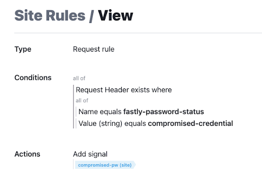 compromised pw signal