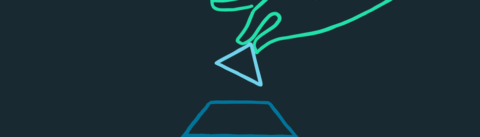 Topping of pyramid 