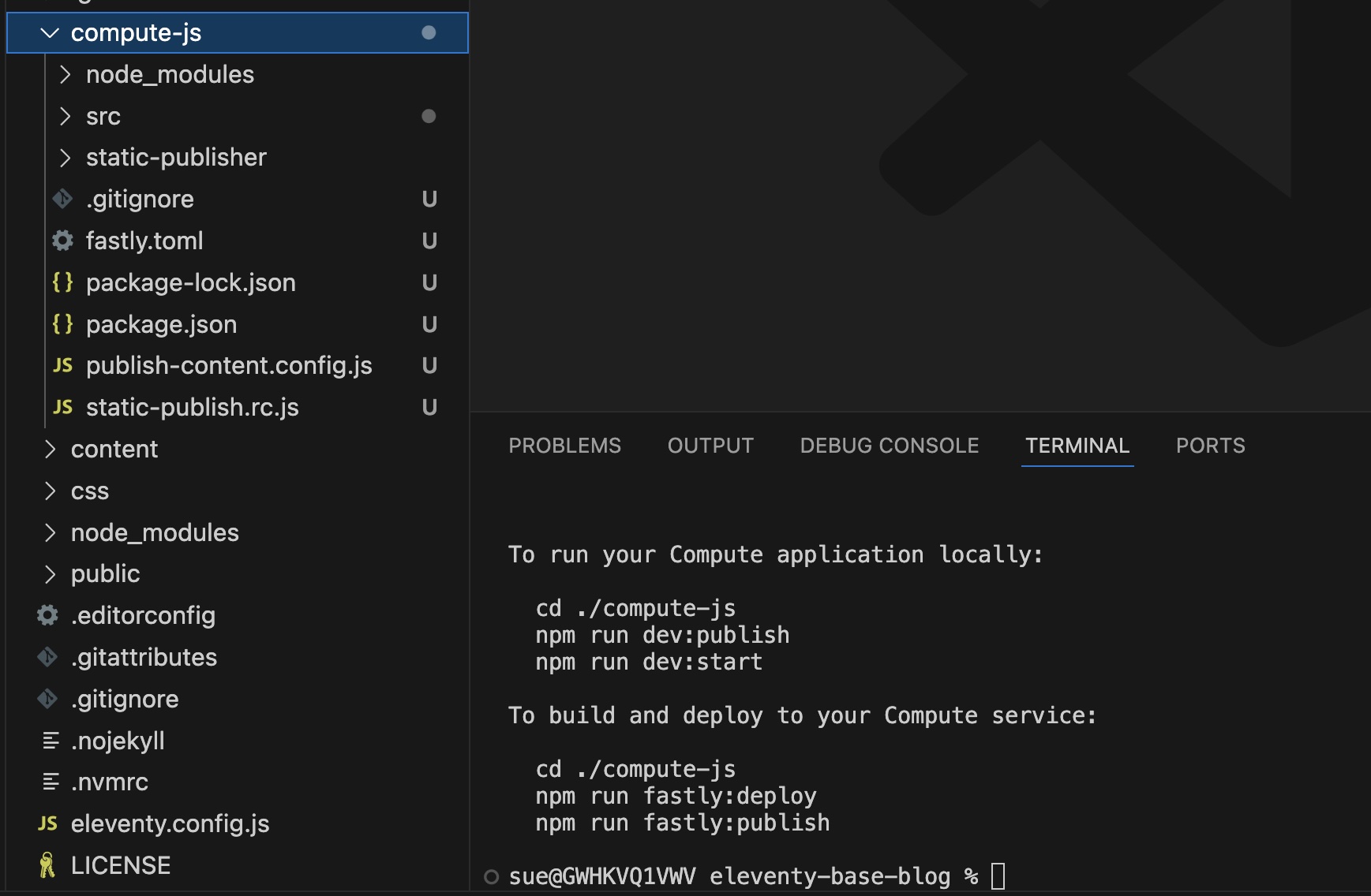 App scaffold