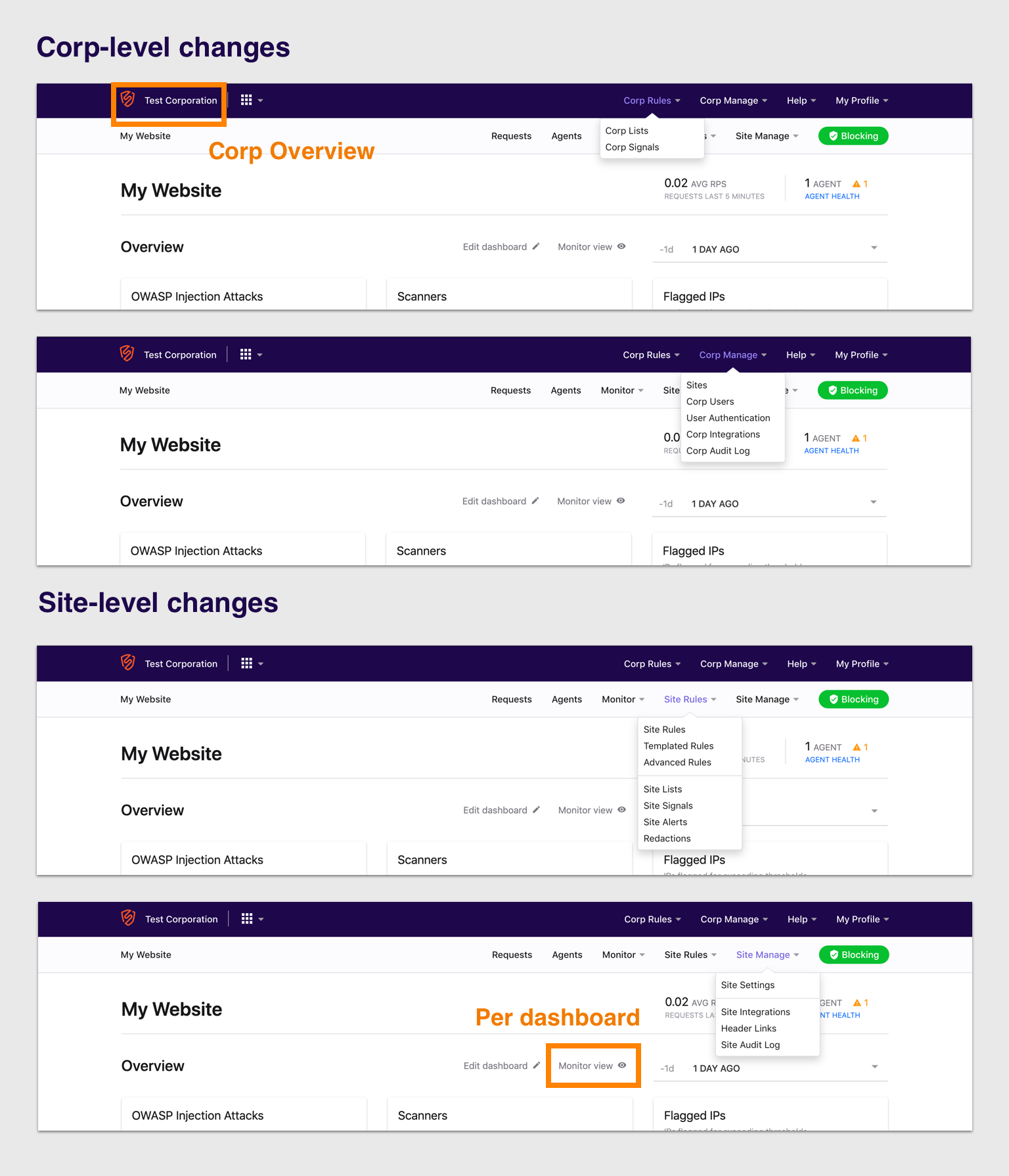 Navigation updates