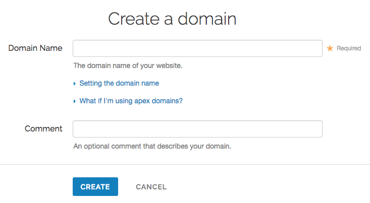 new domain